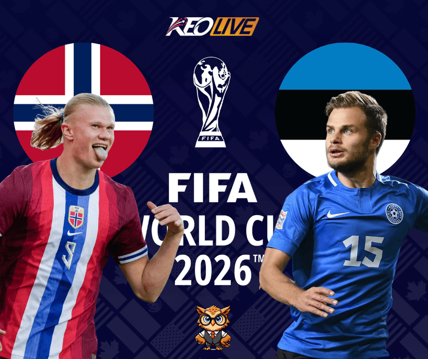Trận đấu giữa Na Uy vs Estonia | Keolive