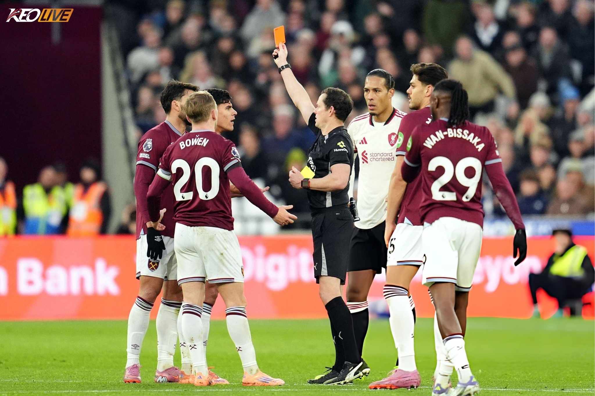 Thẻ đỏ của Paquetá khiến đội chủ nhà khó càng thêm khó | Keolive