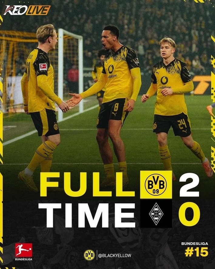 Dortmund 2-0 M'Gladbach | Keolive