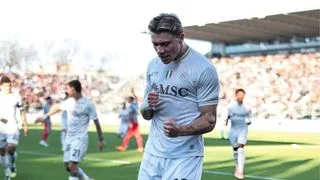 Hình ảnh cho bài Højlund lập cú đúp, Napoli tiếp tục duy trì thế tam cực tại Serie A