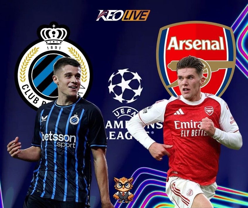 Cuộc đối đầu giữa Club Brugge vs Arsenal | Keolive