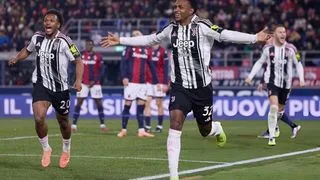 Hình ảnh cho bài Thi đấu hơn người, Juve vất vả có chiến thắng tối thiểu trước Bologna