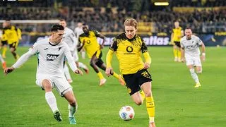 Hình ảnh cho bài Brandt và Schlotterbeck ghi bàn chấm dứt chuỗi bất bại của Hoffenheim