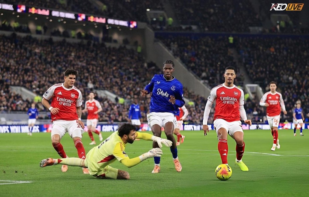 Everton hoàn toàn không tạo ra được nguy hiểm | Keolive