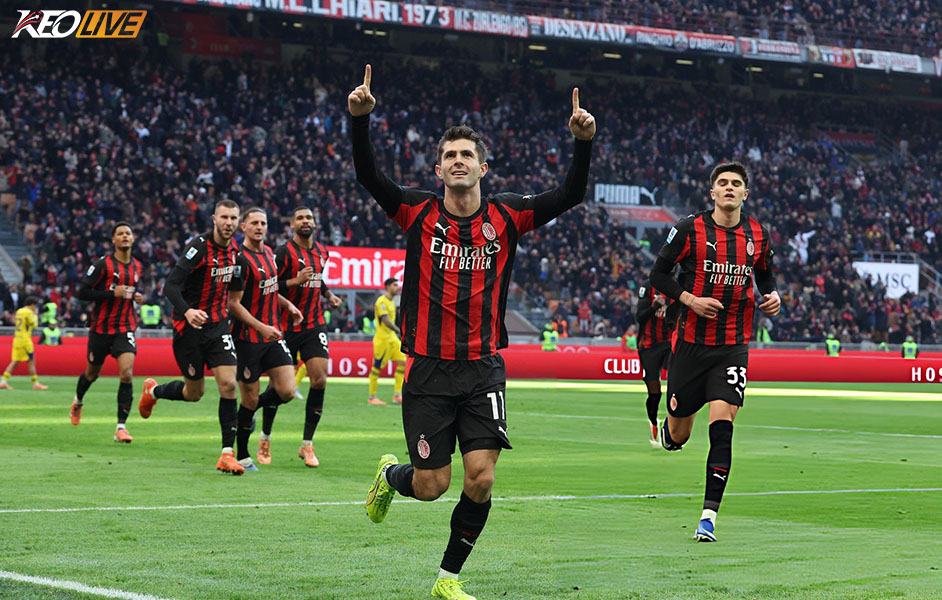 Pulisic có bàn thắng thứ 10 cho Milan trên mọi mặt trận mùa này | Keolive