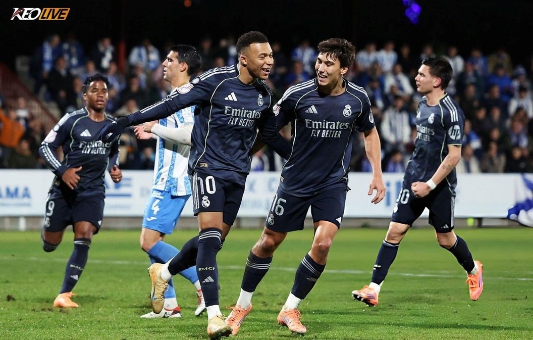 Mbappé tiếp tục ghi bàn giúp Real vào vòng 1/8 cúp Nhà Vua | Keolive