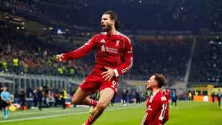 Hình ảnh cho bài Szoboszlai ghi bàn phút 88, Liverpool tiếp tục toàn thắng tại Milan