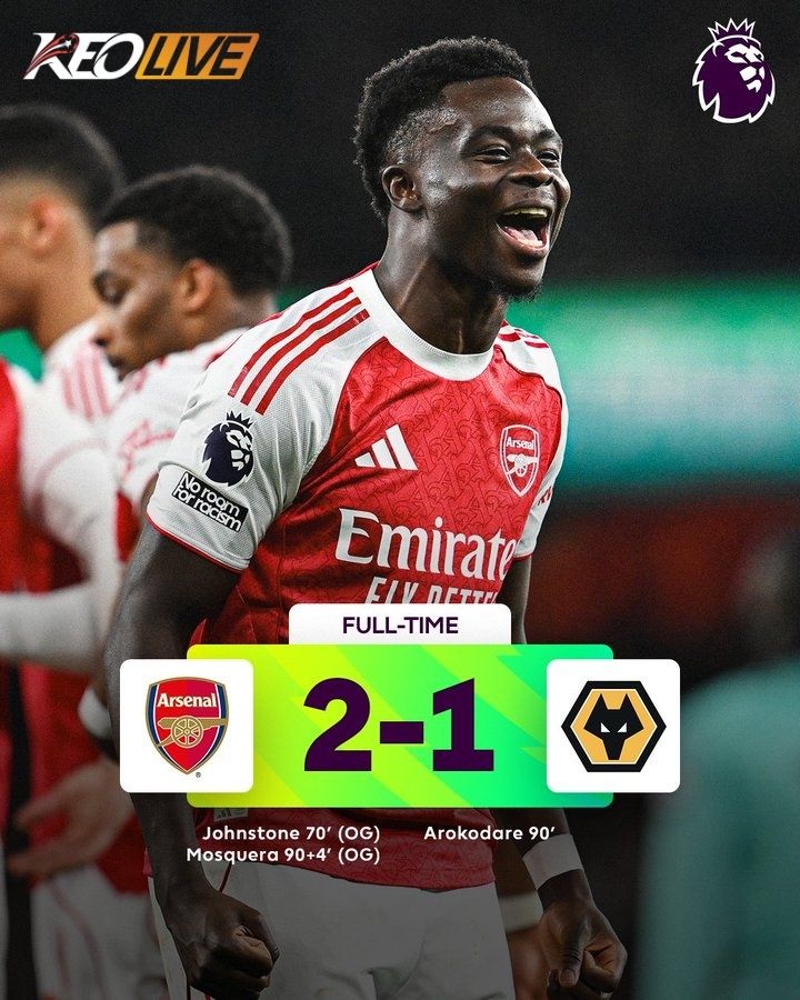 Arsenal 2-1 Wolves | Keolive