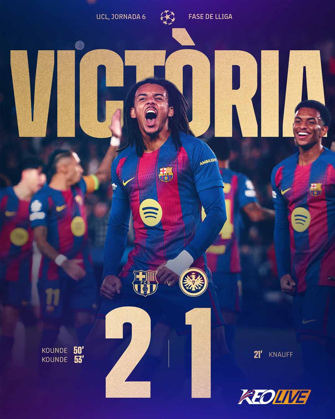 Barcelona 2-1 Frankfurt | Keolive