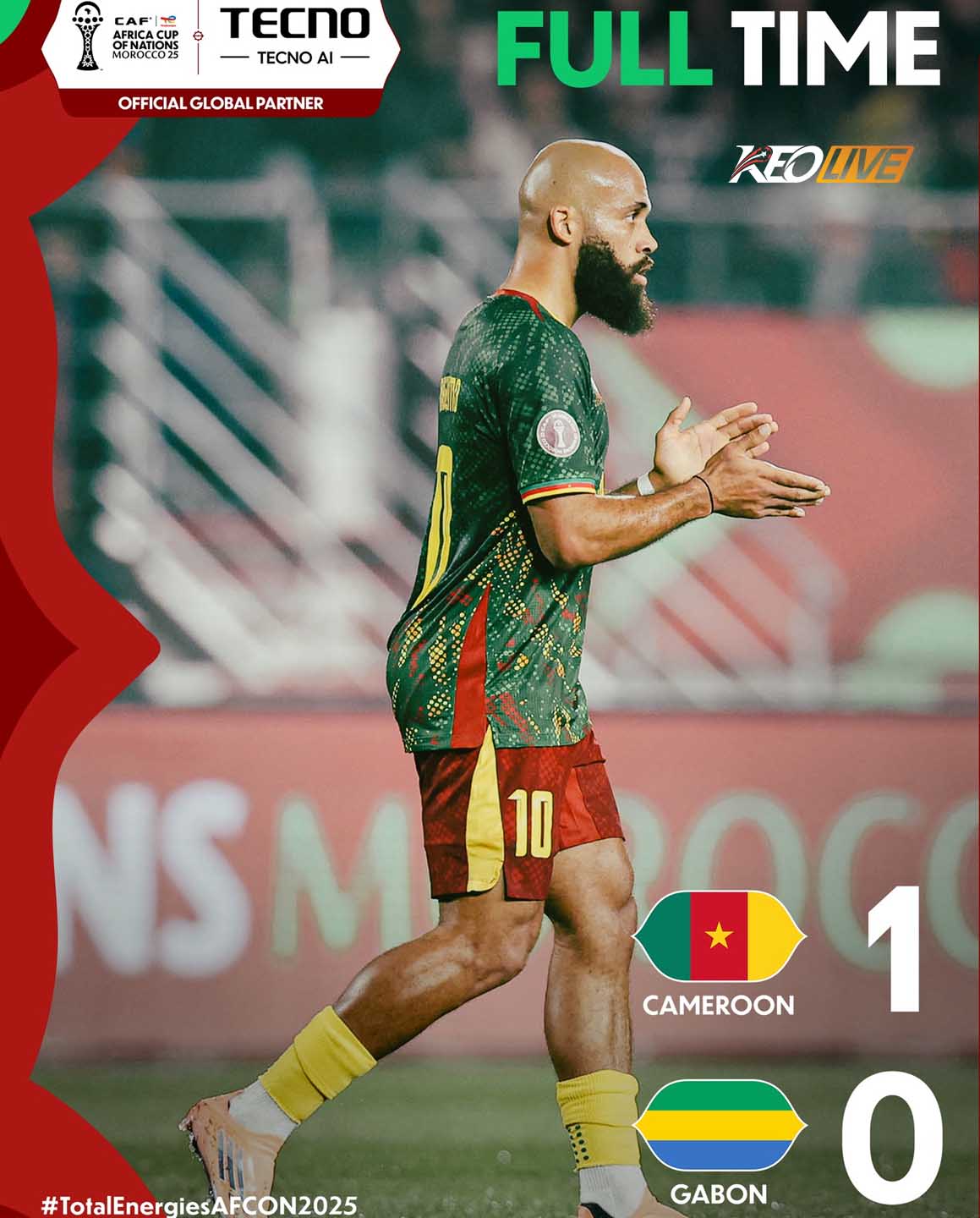 Cameroon 1-0 Gabon | Keolive