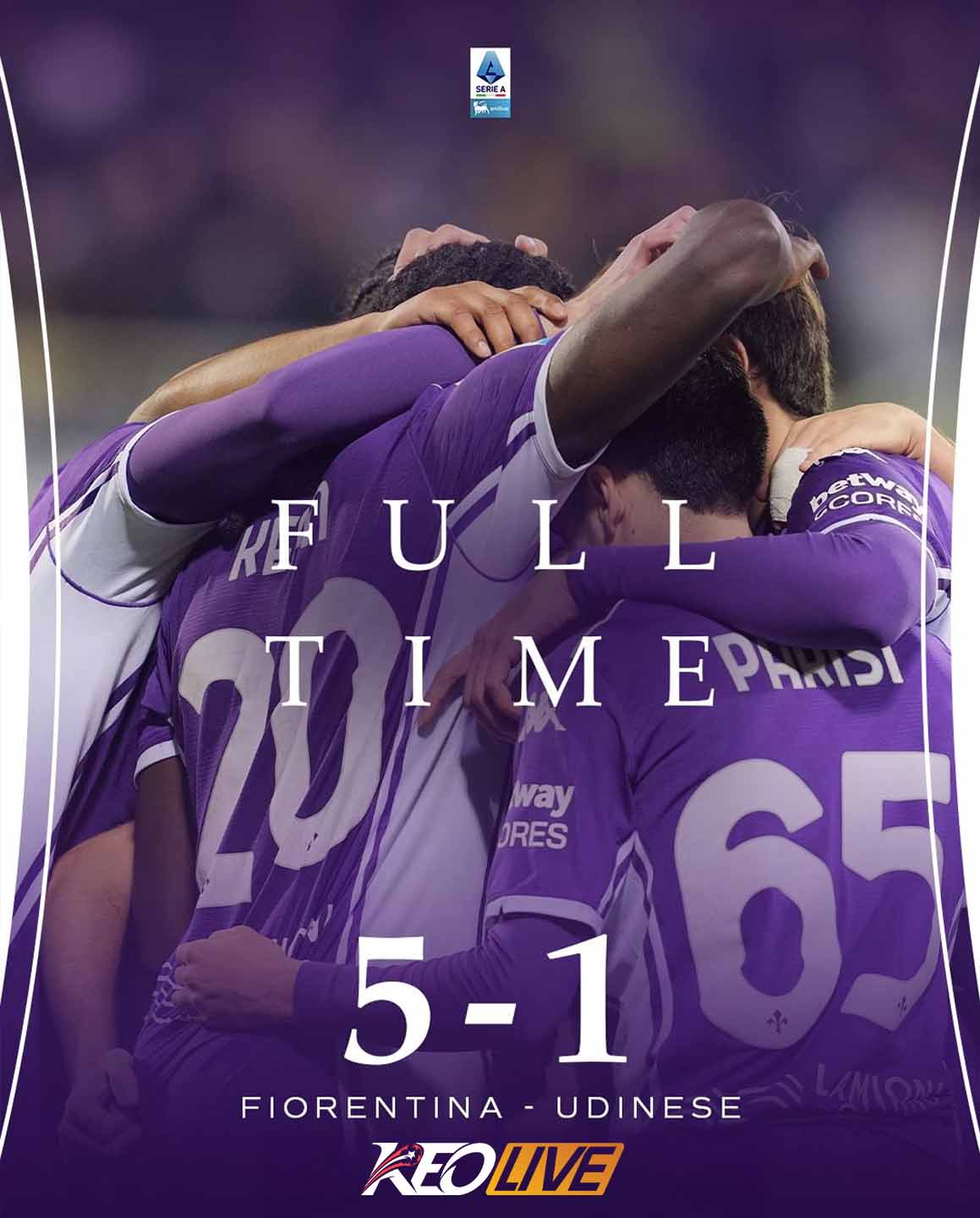 Fiorentina 5-1 Udinese | Keolive