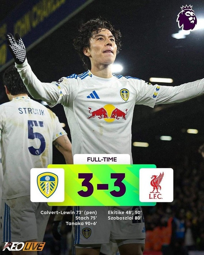 Leeds United 3-3 Liverpool | Keolive