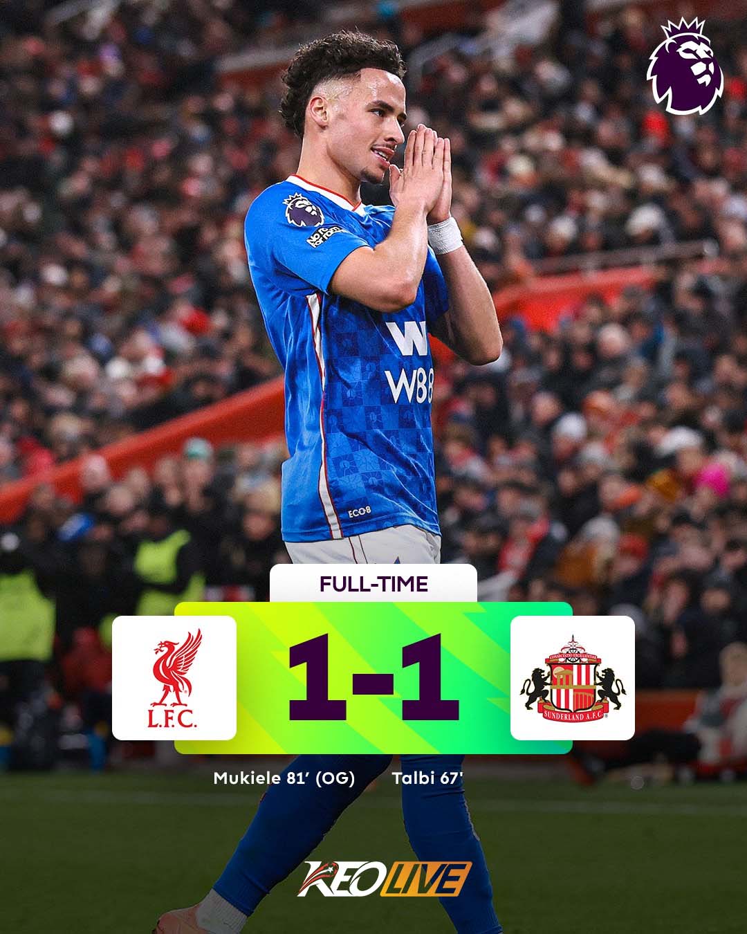 Liverpool 1-1 Sunderland | Keolive