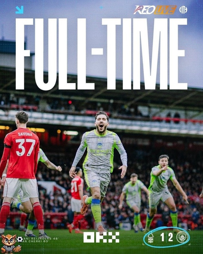 Nottingham Forest 1-2 Manchester City | Keolive