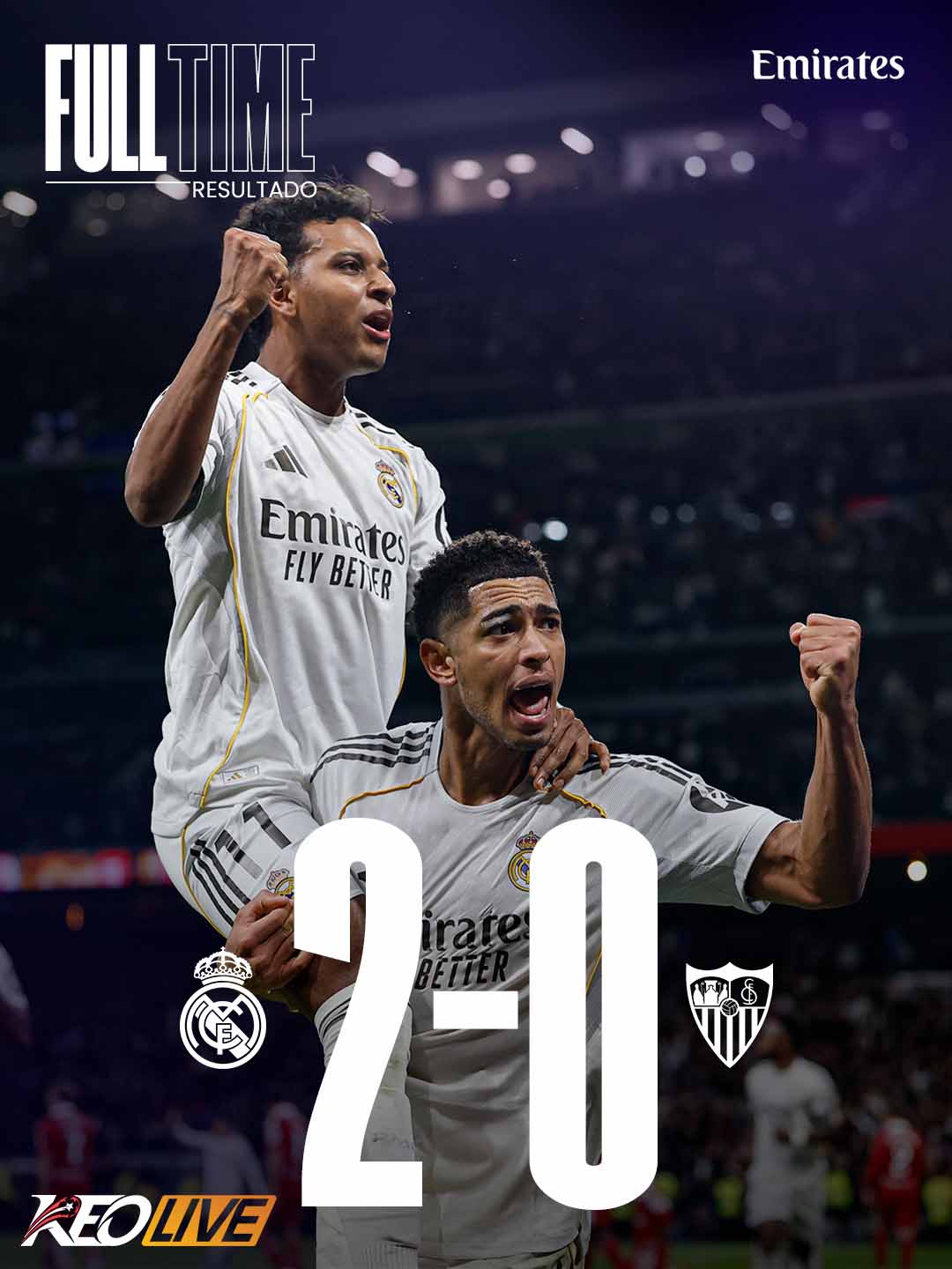 Real Madrid 2-0 Sevilla | Keolive