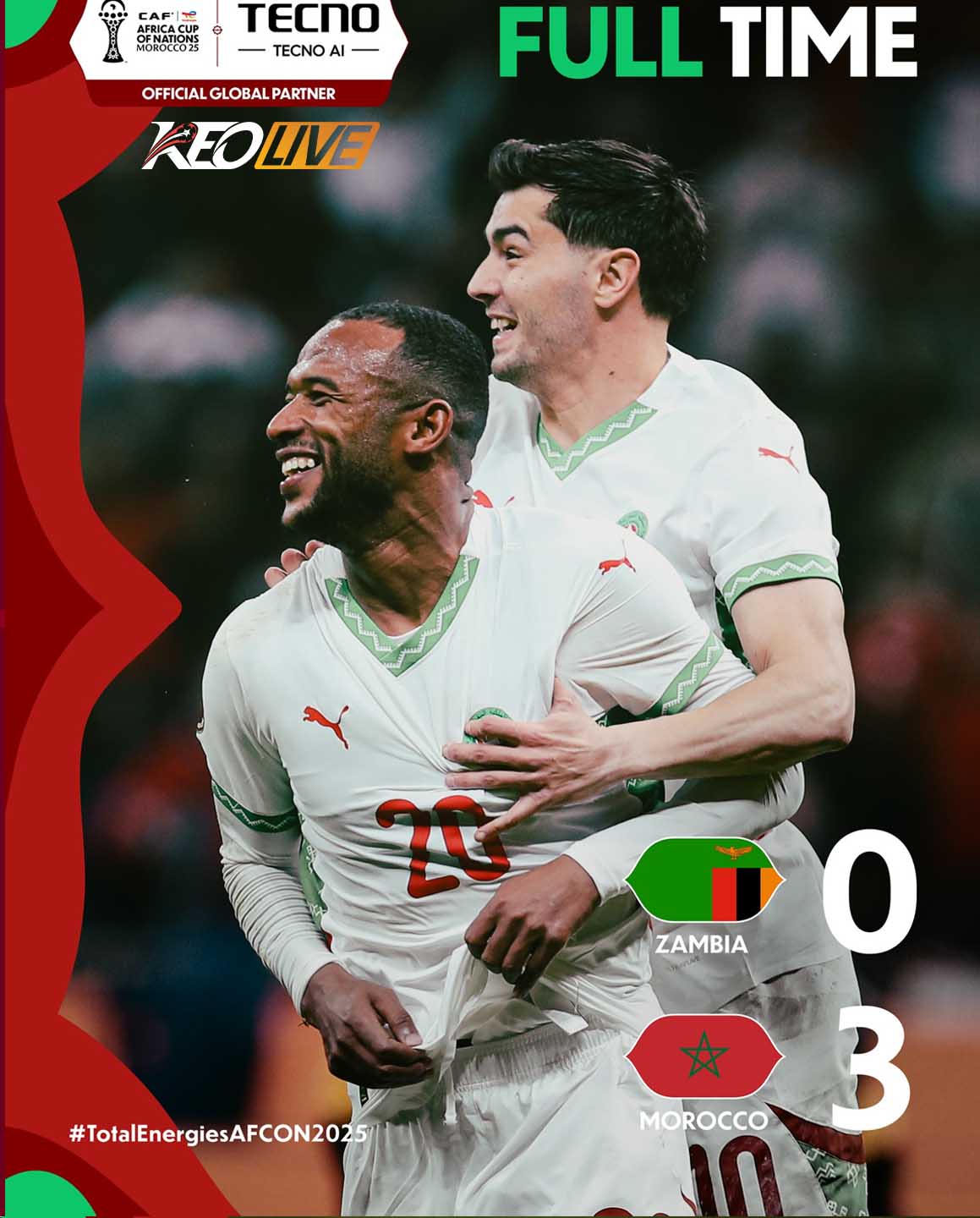 Zambia 0-3 Morroco | Keolive