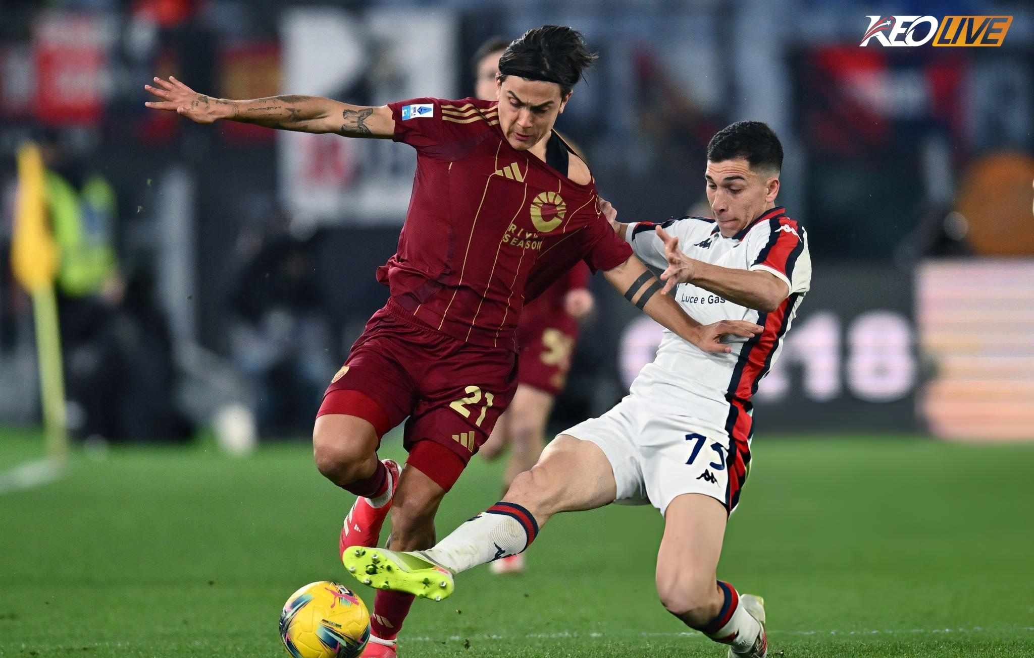 Lần gặp nhau gần nhất Roma vs Genoa | Keolive