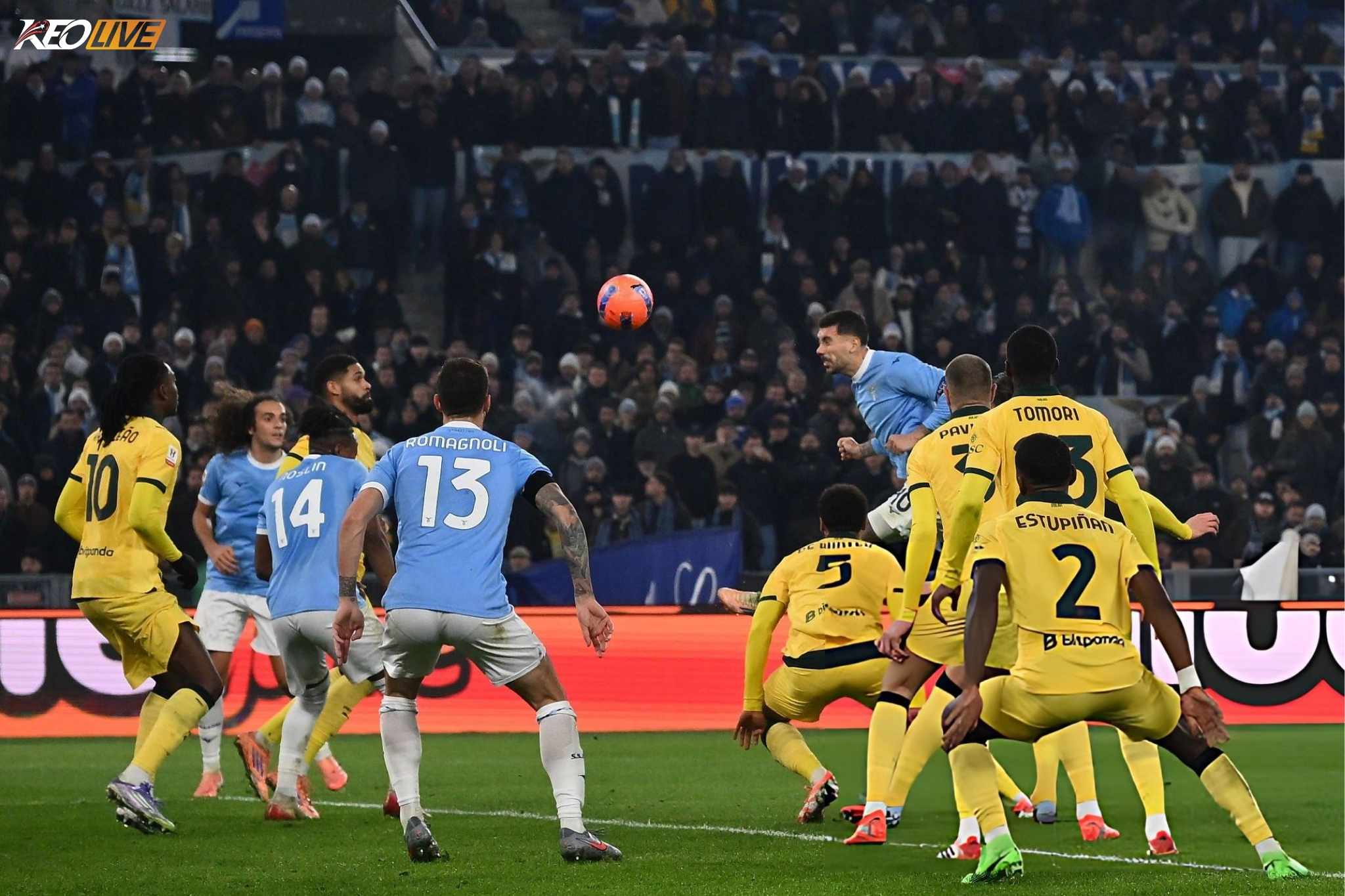 Zaccagni đánh đầu tung lưới Maignan ghi bàn thắng duy nhất trận đấu | Keolive