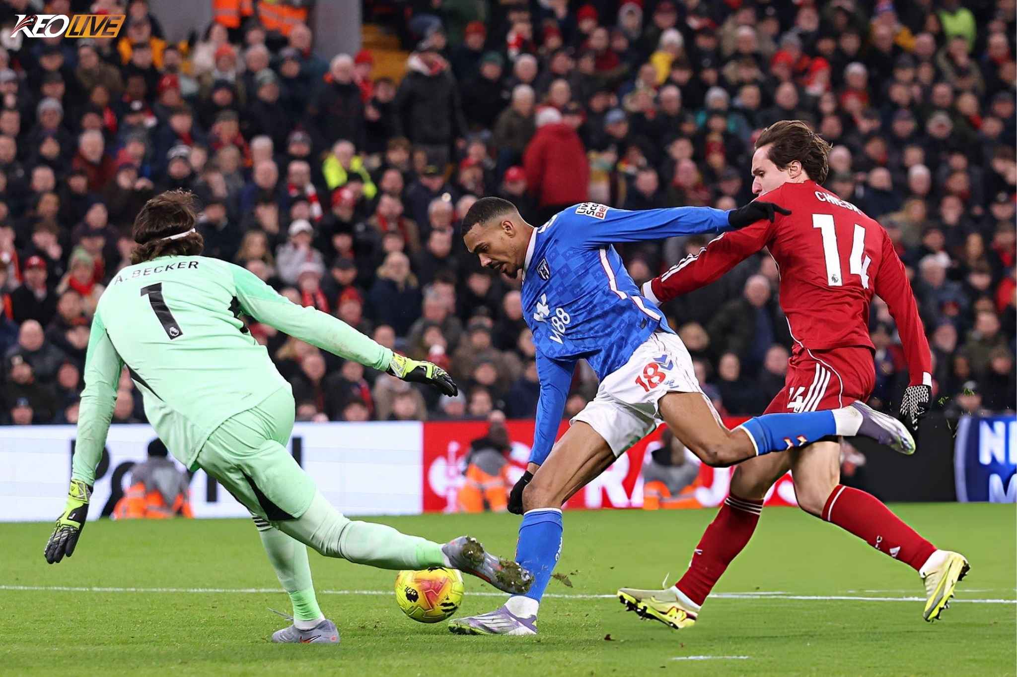 Chiesa cứu cho Liverpool một bàn thua trông thấy | Keolive