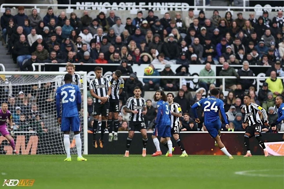 Pha sút phạt tuyệt đẹp của James | Keolive