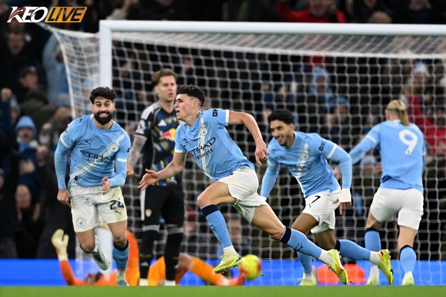 Phil Foden ở trận gặp Leeds United gần nhất | Keolive