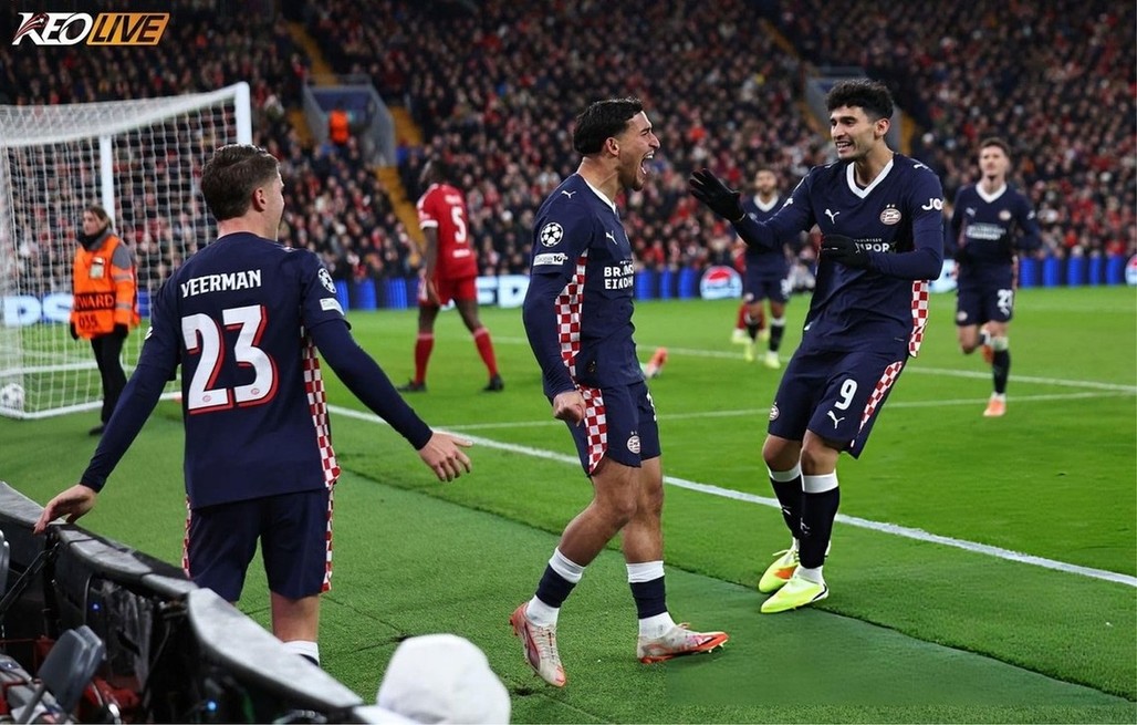 PSV gây chấn động khi thắng đậm Liverpool ở lượt trận trước | Keolive