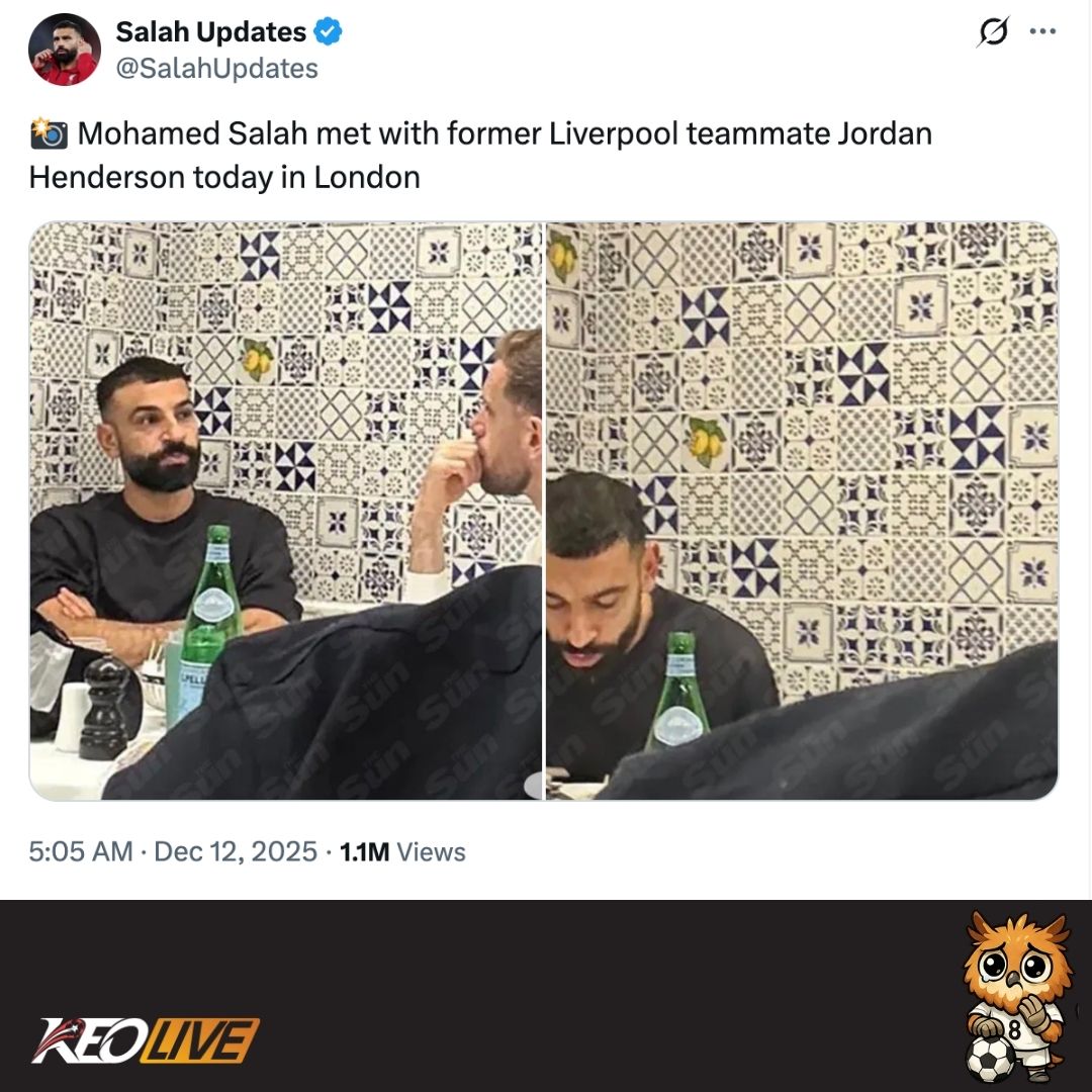 Paparazi bắt được khoảnh khắc Salah bí mật hẹn gặp Henderson | Keolive