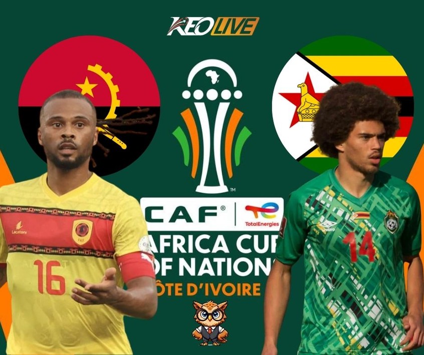 Trận đấu giữa Angola vs Zimbabwe | Keolive