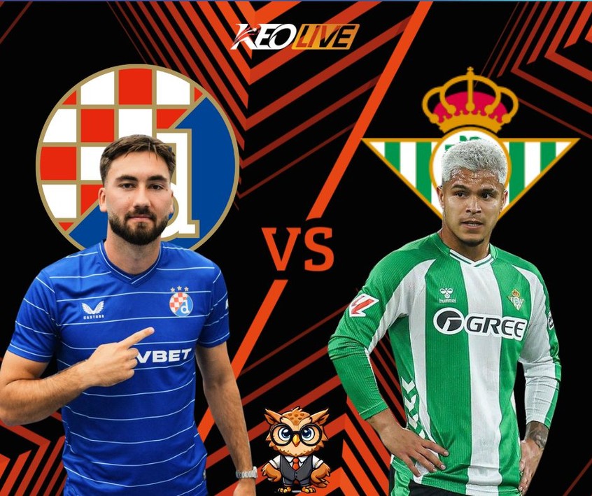 Trận đấu giữa Dinamo Zagreb vs Real Betis | Keolive