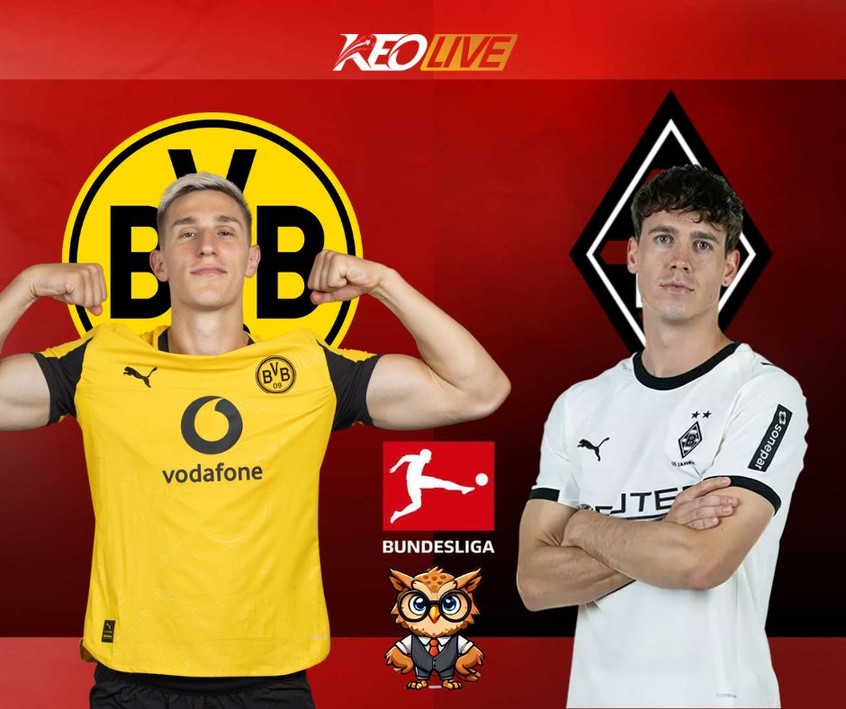Trận đấu giữa Dortmund vs M'gladbach | Keolive