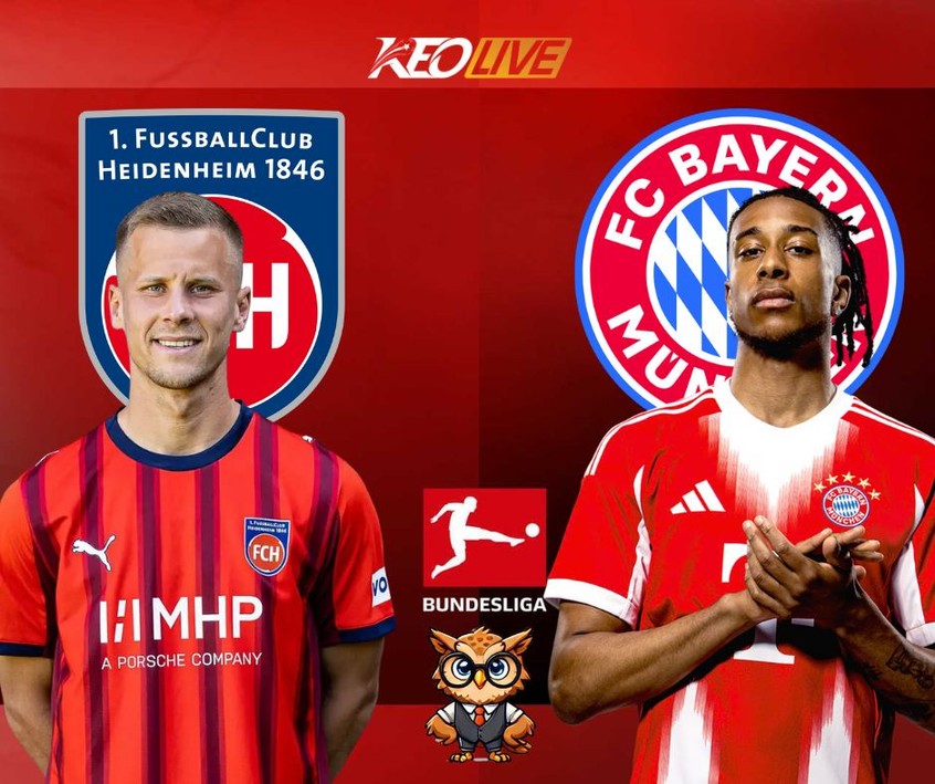 Trận đấu giữa Heidenheim vs Bayern Munich | Keolive