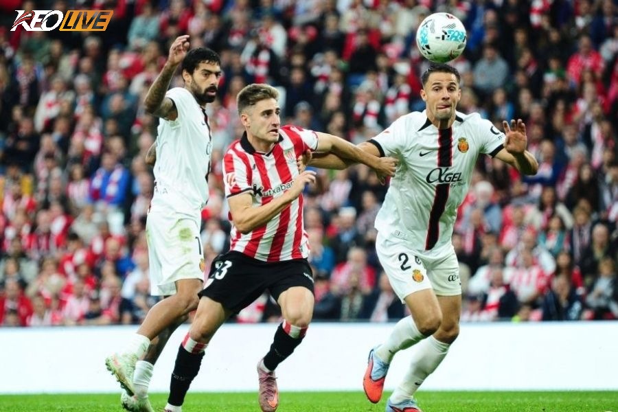 Ở trận lượt đi Athletic Club đã đánh bại Mallorca với tỉ số sít sao | Keolive