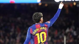 Hình ảnh cho bài Siêu phẩm ngả bàn đèn của Yamal đưa Barca đòi lại top 1