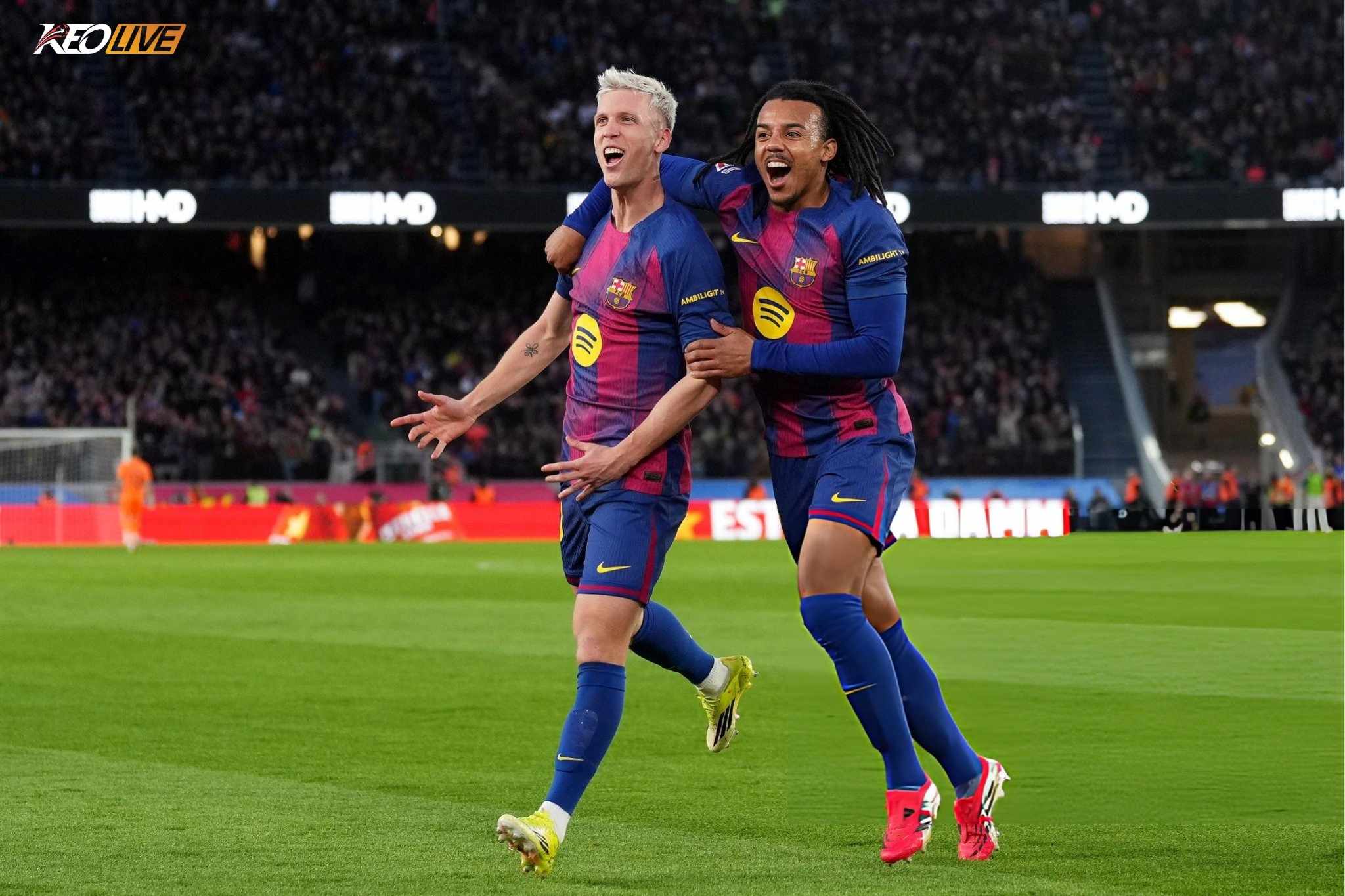 Olmo mở tỷ số từ sai lầm của hàng thủ đội khách | Keolive