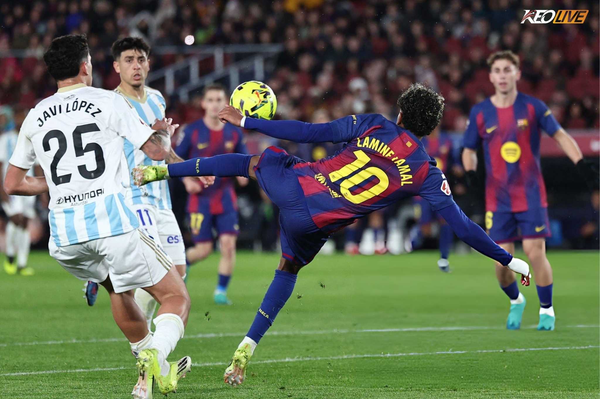 Yamal tiếp tục cho thấy tố chất thiên tài trong pha dứt điểm này | Keolive