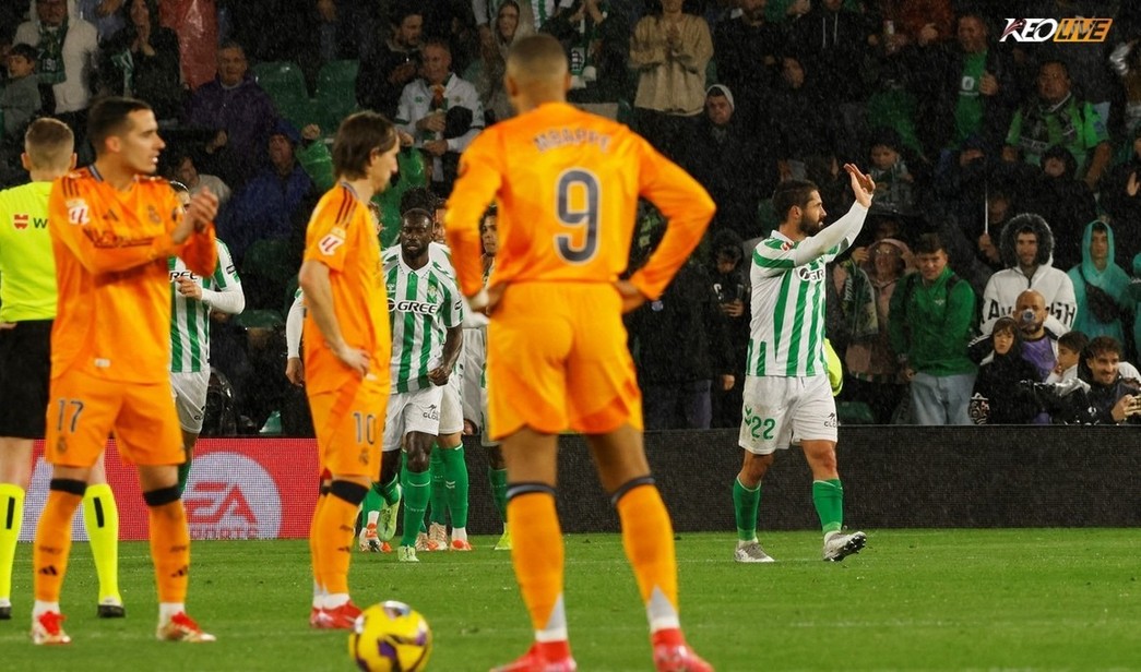 Real Betis hạ Real Madrid 2-1 ở lần gặp nhau gần nhất | Keolive