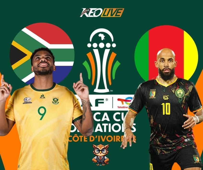 Cuộc đối đầu giữa Nam Phi vs Cameroon | Keolive