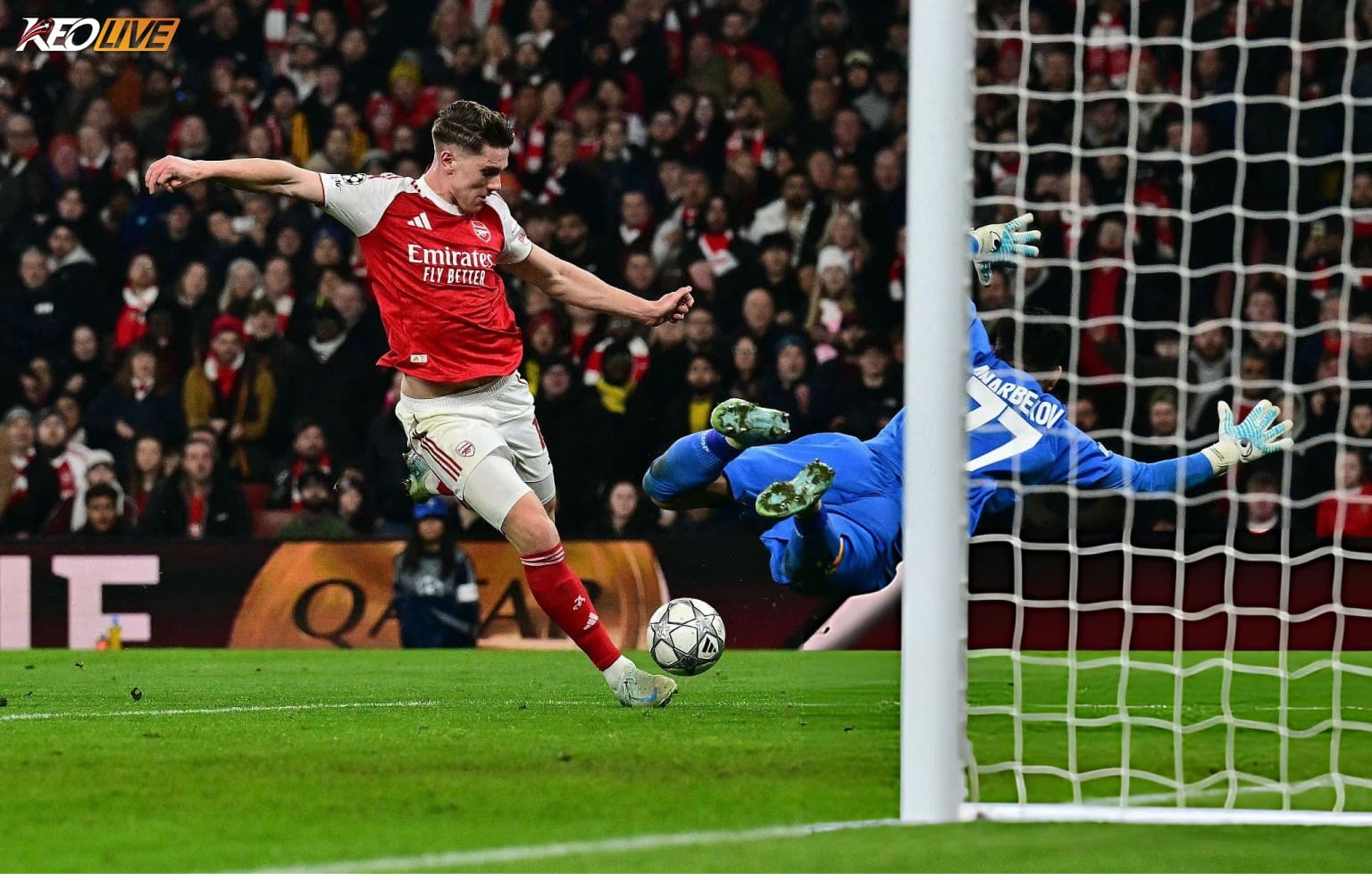 Gyokeres mở tỷ số cho Arsenal | Keolive