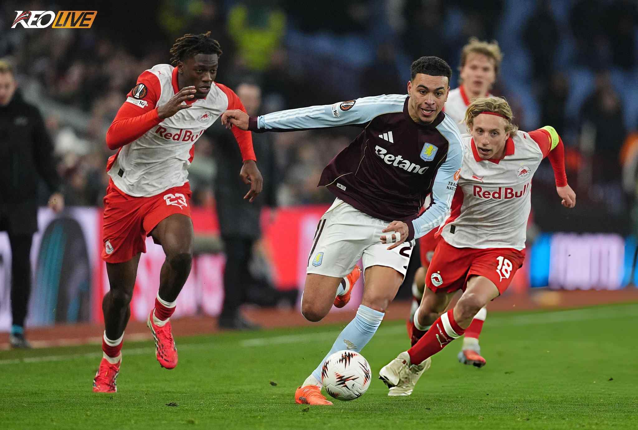 Aston Villa lội ngược dòng kịch tính trước Salzburg | Keolive