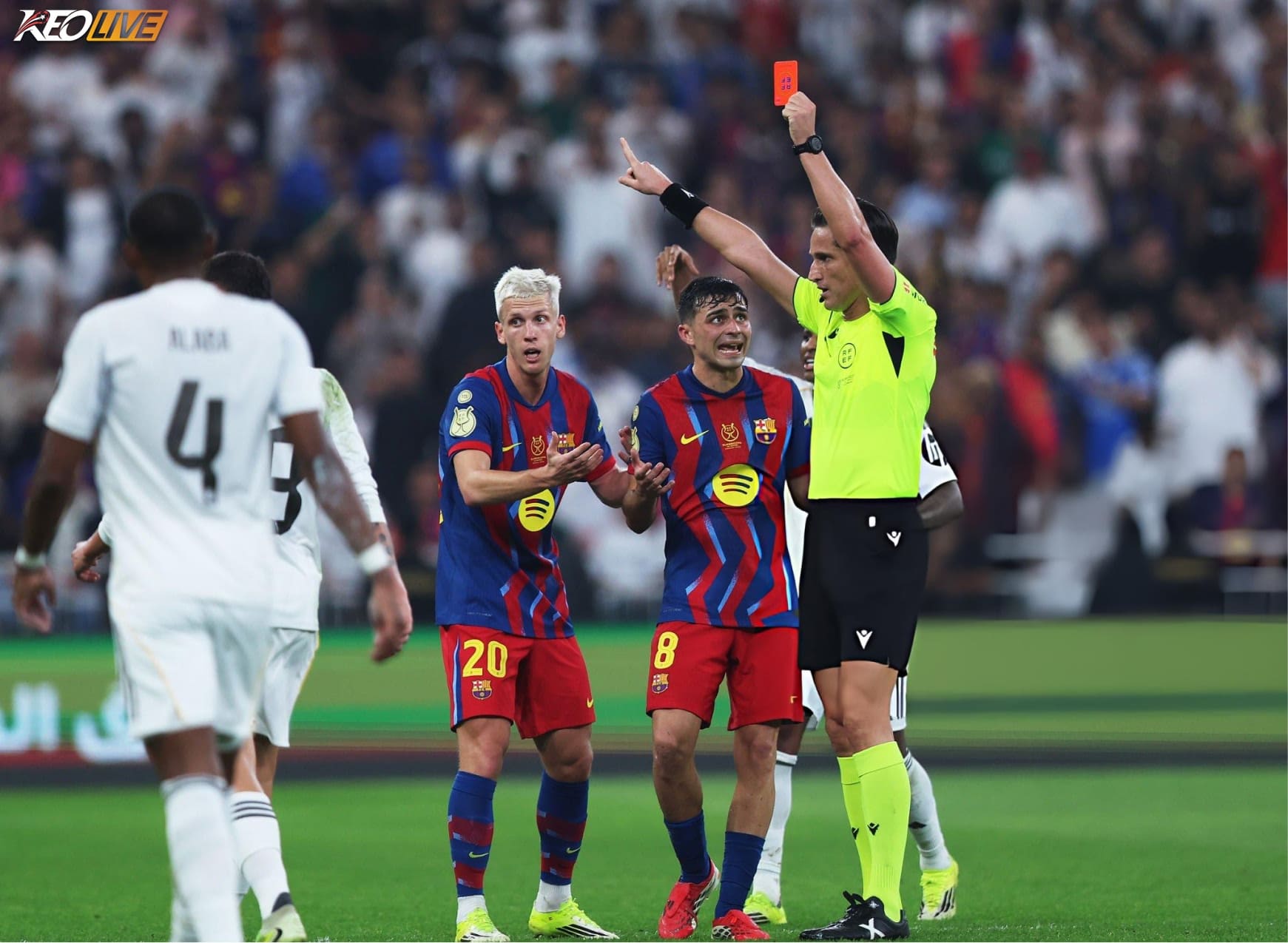 Thi đấu thiếu người, Barca phải căng mình chống đỡ sức ép của Real ở những phút cuối | Keolive