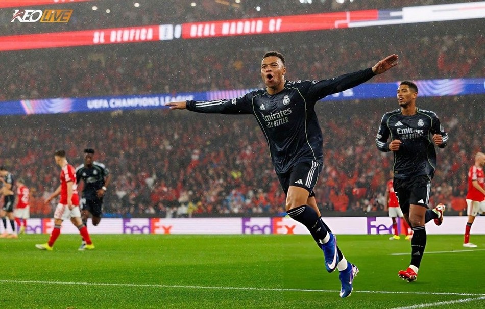 Bàn thứ 13 của Mbappé tại Champions League mùa này | Keolive