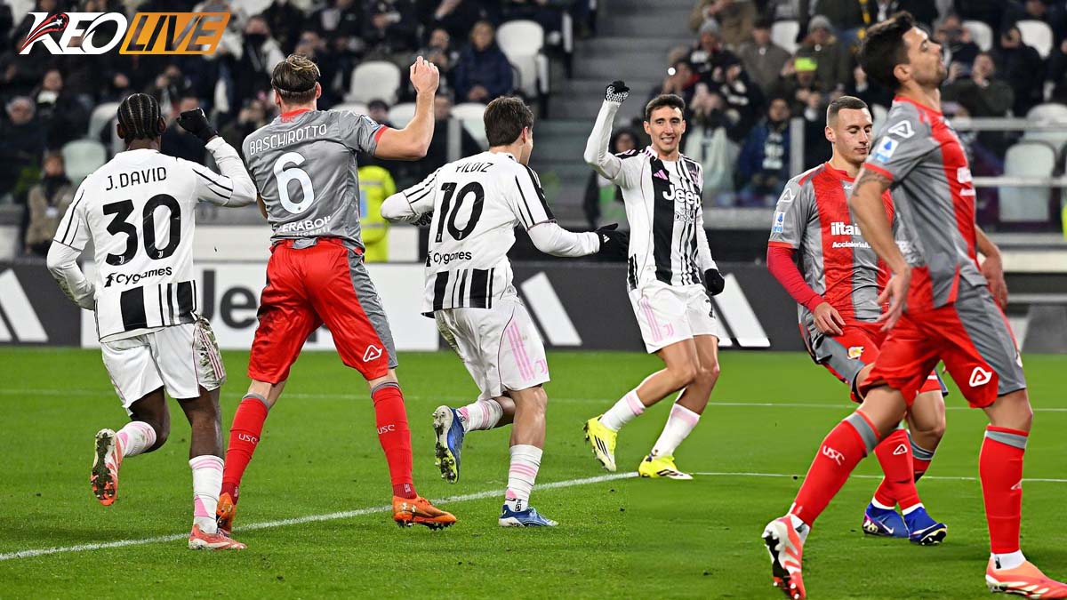 Juventus áp đảo đối thủ ngay từ đầu trận đấu | Keolive