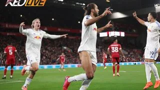 Hình ảnh cho bài Liverpool thoát thua khi bàn thắng của Calvert-Lewin bị từ chối