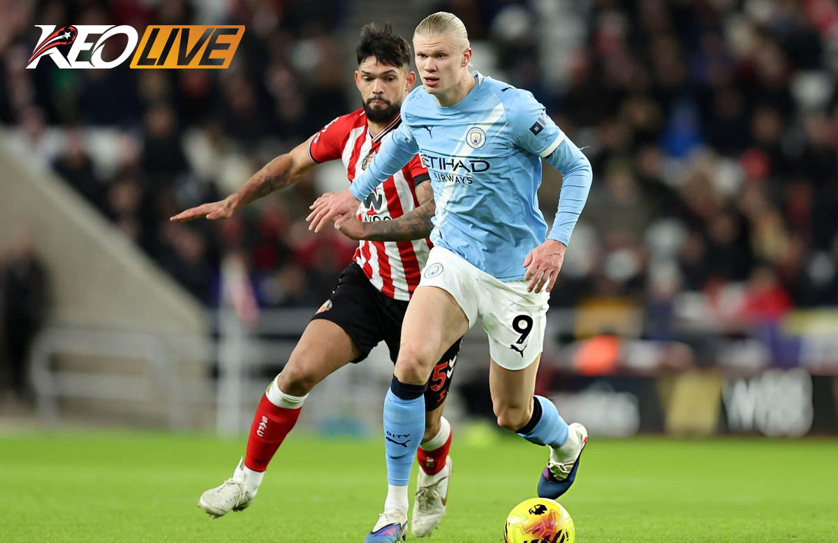 Haaland bị khóa chặt trước hàng phòng ngự kỷ luật của Sunderland | Keolive