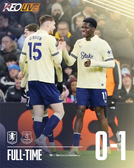 Aston Villa 0-1 Everton | Keolive