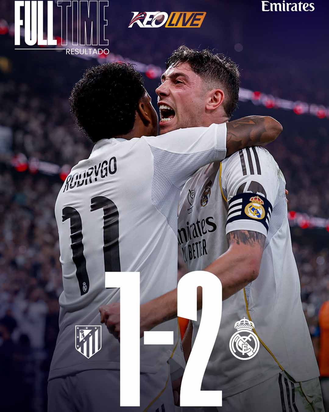 Atletico Madrid 1-2 Real Madrid | Keolive