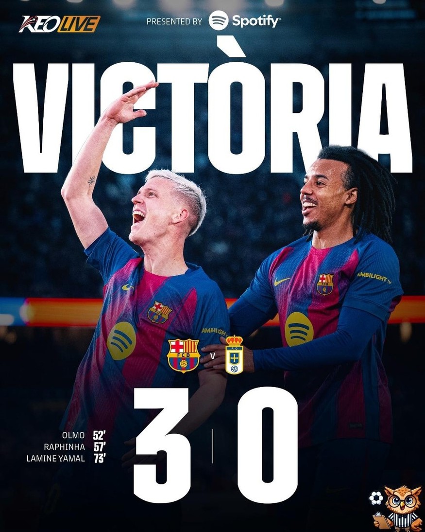 Barcelona 3-0 Real Oviedo | Keolive