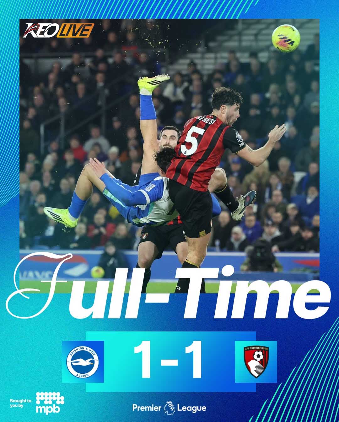 Brighton 1-1 Bournemouth | Keolive