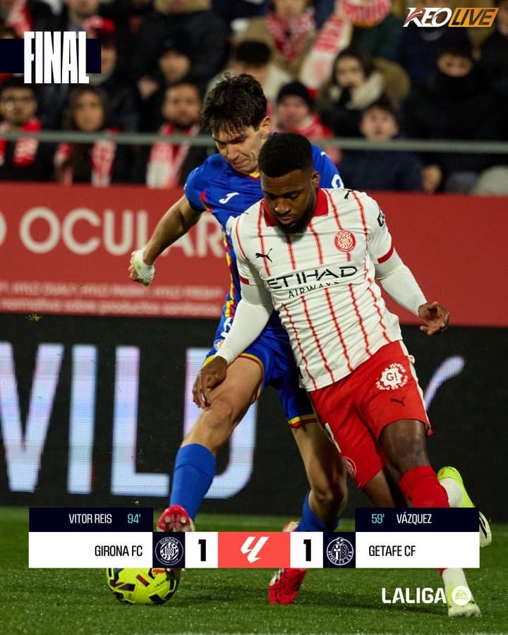 Girona 1-1 Getafe | Keolive