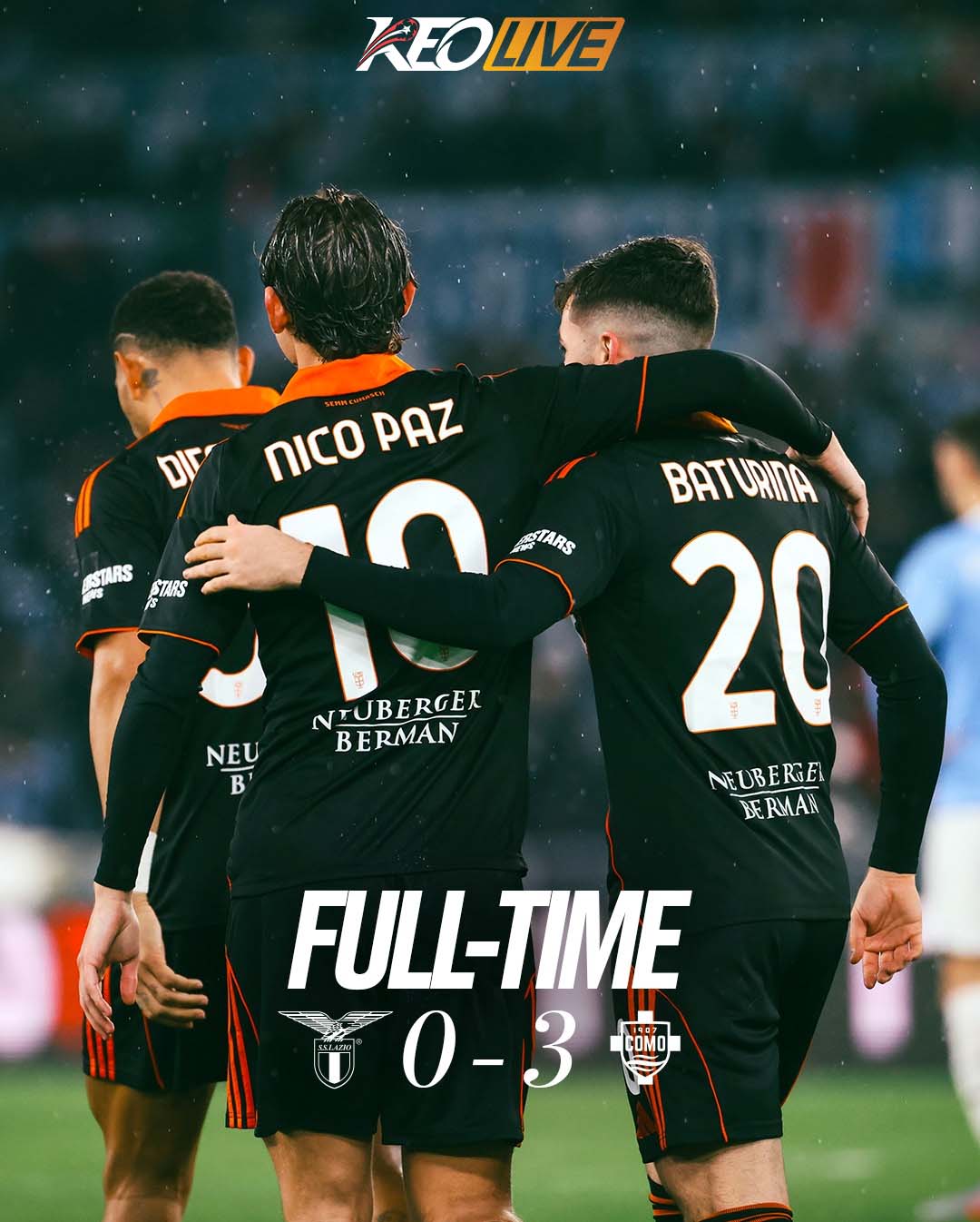 Lazio 0-3 Como | Keolive